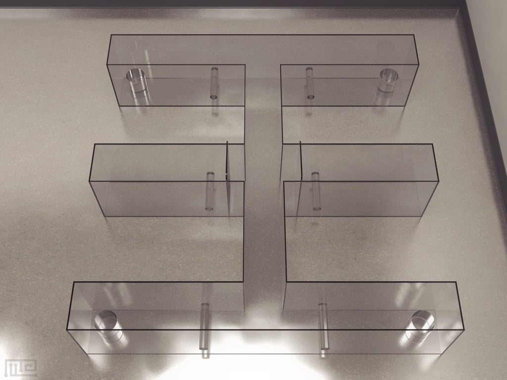 MazeEngineers version of the Double H maze is sized for both mice and rats and can be ordered in a variety of colors.