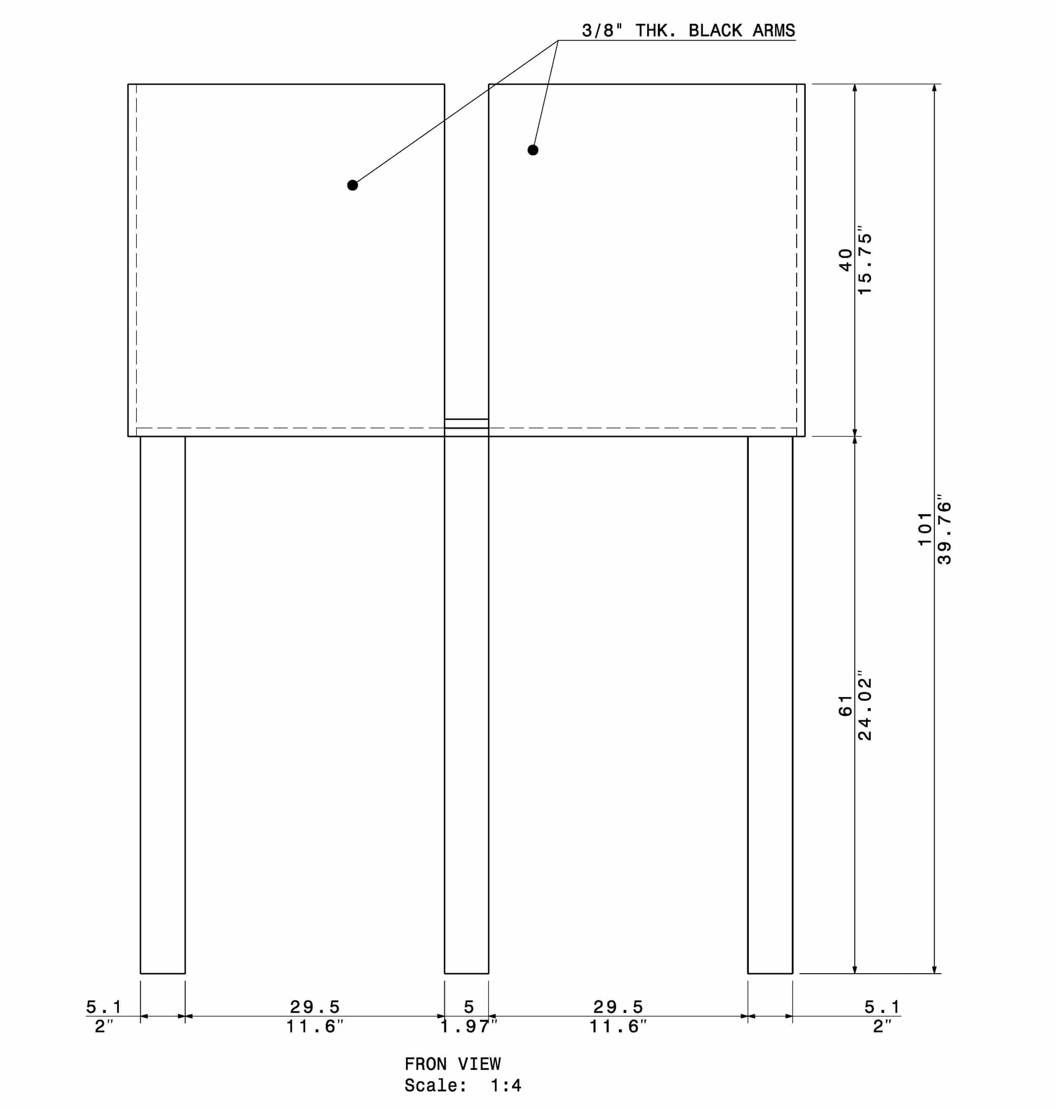 Elevated Plus Maze - Mouse with Height Inserts (2)