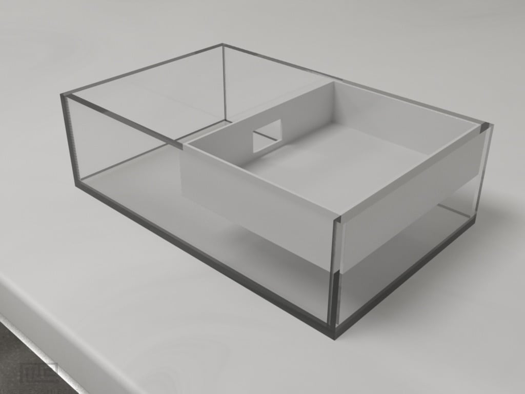 MazeEngineers Bite test comes with a plastic apparatus that can be placed inside of the home tank