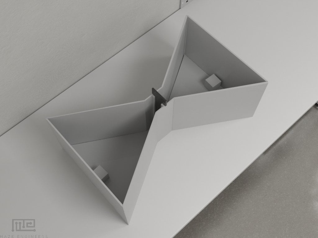 Bowtie mazes are used for a variety of choice experiments for mice and rats