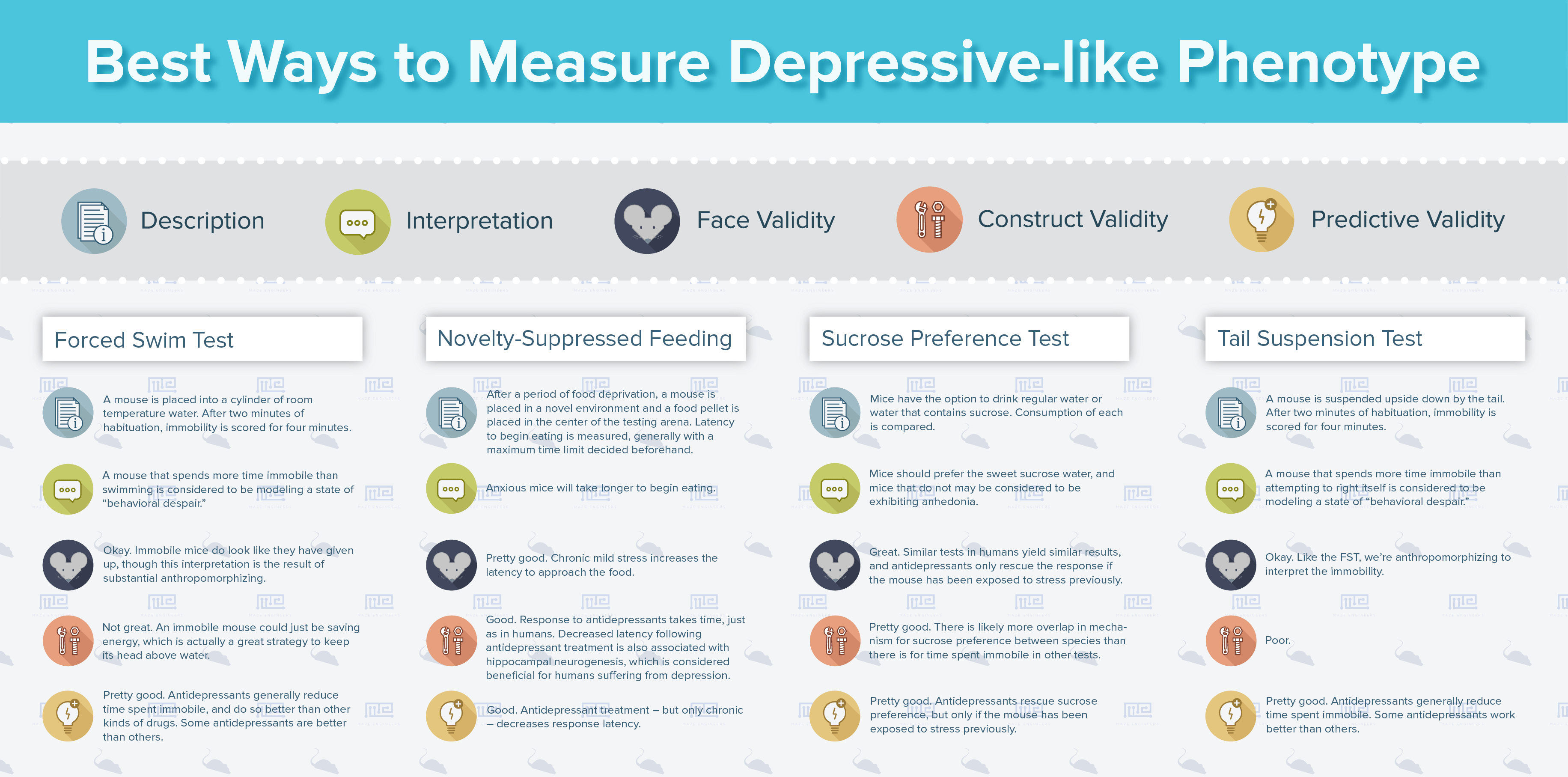 Best ways to measure a depressive-like phenotype depression testing in rodents