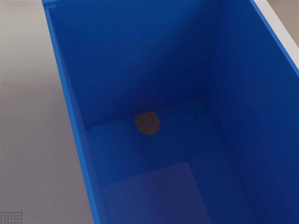 Puzzle box has a brightly-lit large chamber and a smaller dark “goal box” separated by a sheet with a small undercut for rodents to pass under
