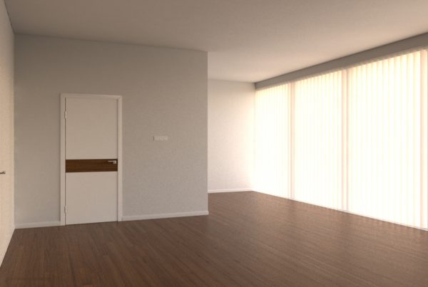 empty apartment environment is modifiable and comes modifiable for placement of furniture