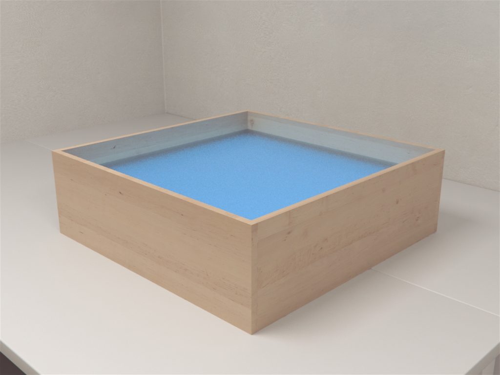 MazeEngineers offers generic backlighting display cases for use with smaller mazes such as the open field