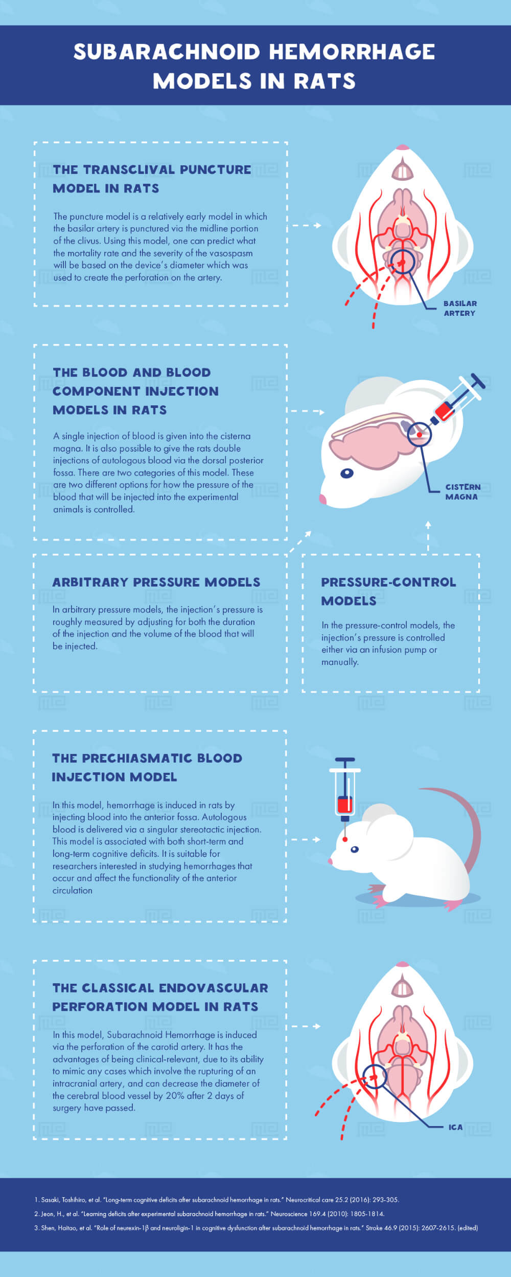 subarachnoid hemorrhage models in rats