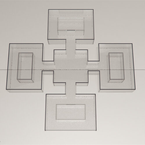 Zebrafish plus maze is a “+” shaped maze that contains four end compartments and one central compartment