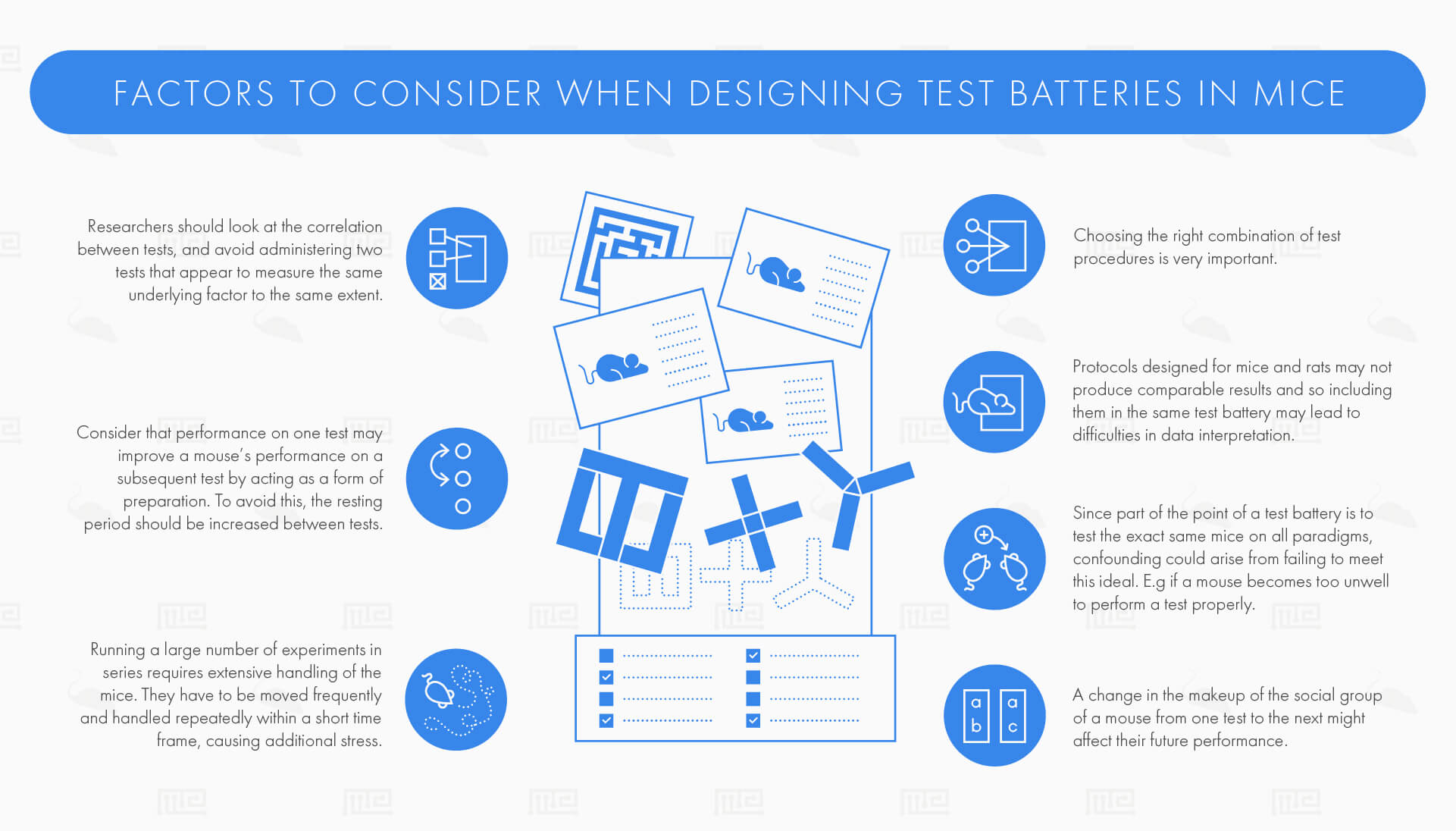 factors to cosider when designing test batteries
