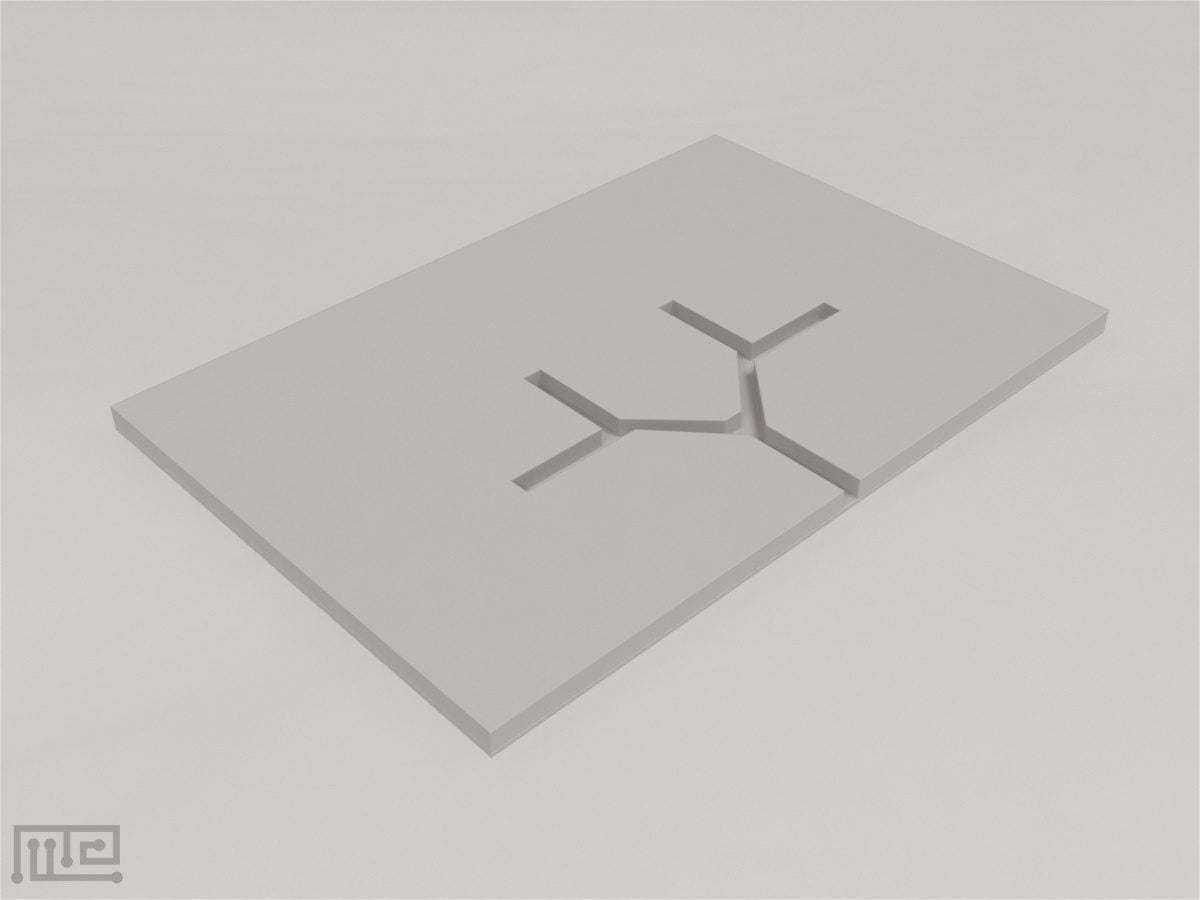 Ant Double Y-maze is a Y-shaped cavity that branches into two additional Y-shaped cavities.