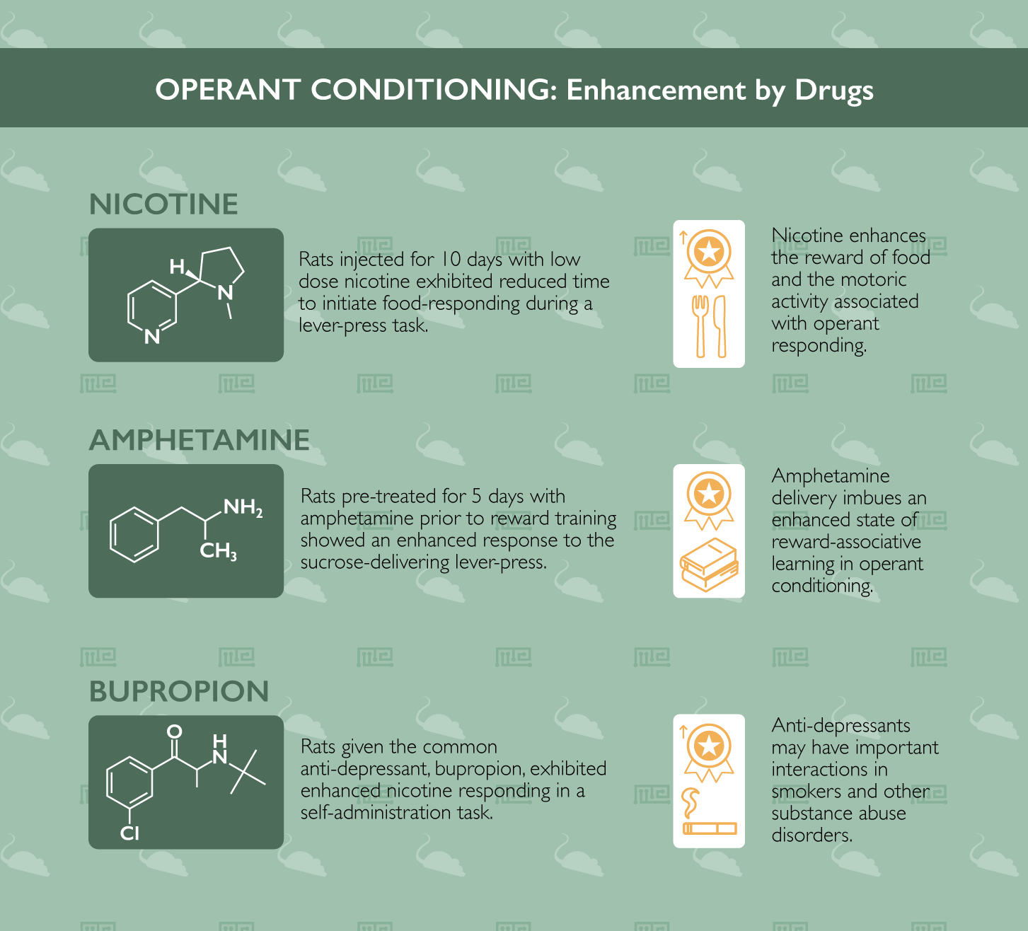 Maze Engineers operant conditioning drug enhancement