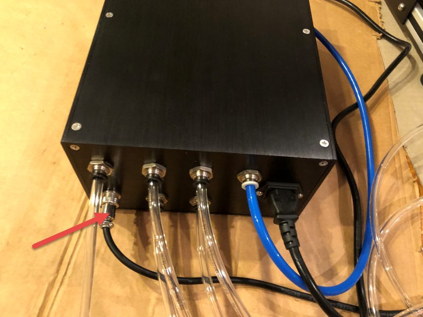Connection between solenoid box and control box